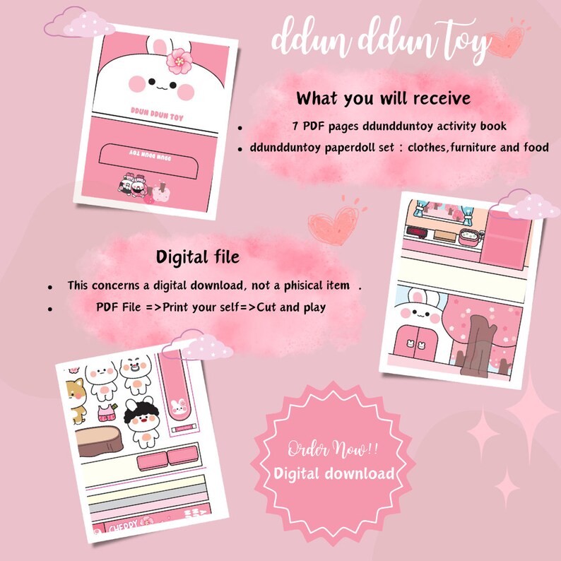 DDUN DDUN TOY Paperhouse Printable Book Montessori Busy Book - Etsy
