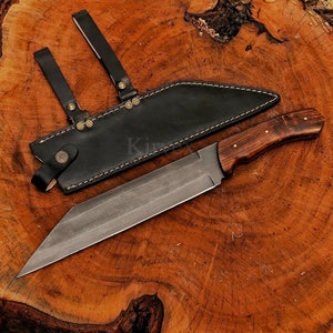 Cuchillo vikingo Seax, hecho a mano, medieval, para exteriores, forjado, hoja Seax, personalización, grabado, regalo para él/ella, regalo para el Día del Padre.