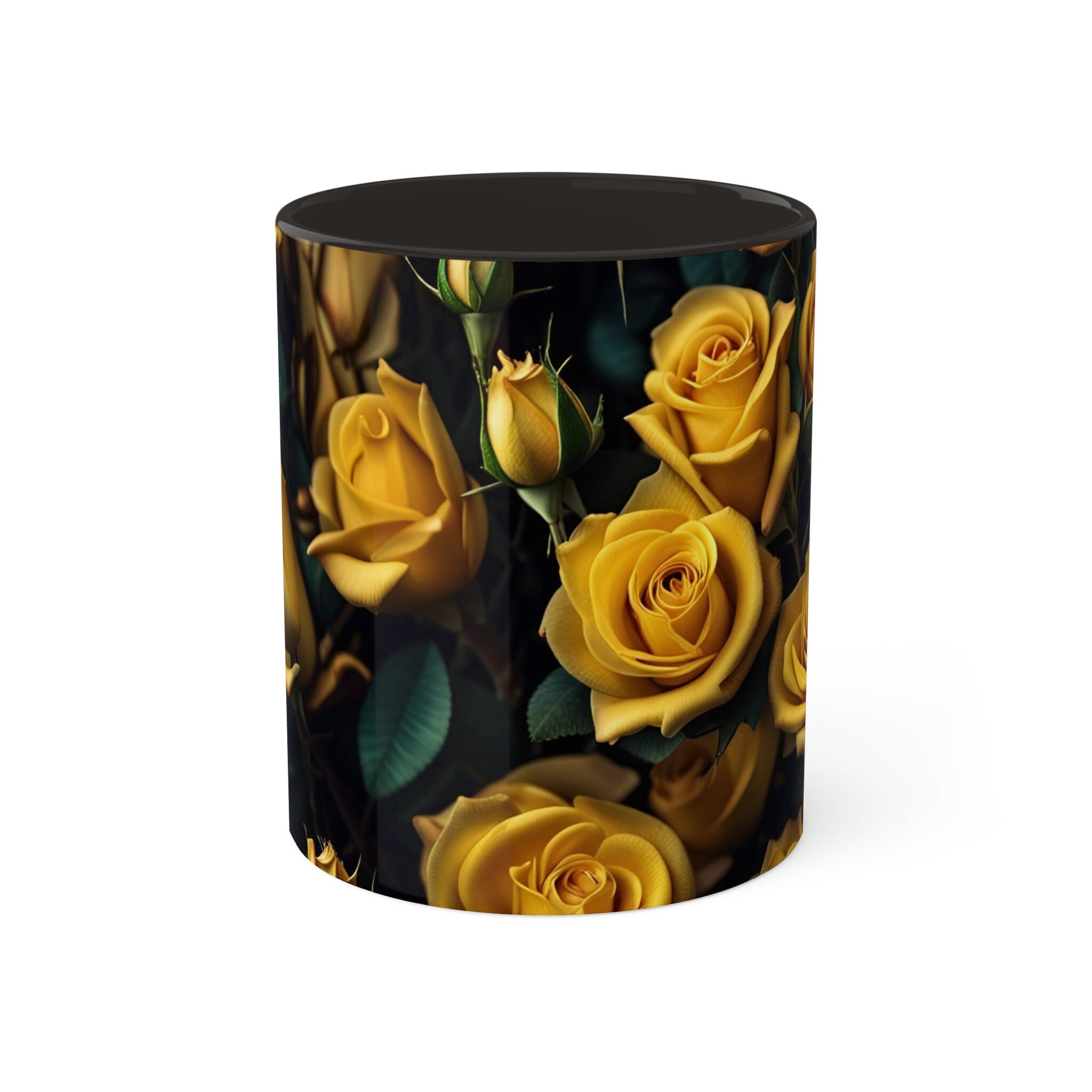 Yellow Roses Colorful Mug, 11oz