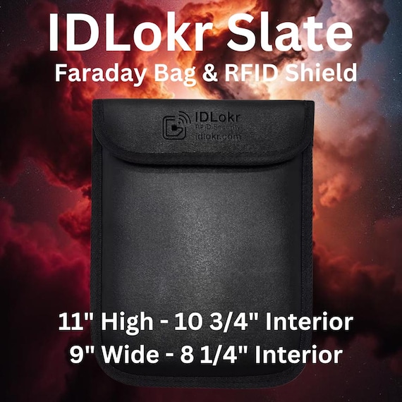 RFID Blocking Faraday Pouch for Tablet, Phone, Keys and More