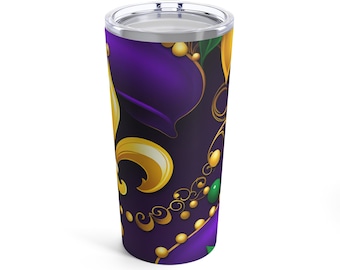 Carnival Mardi Gras Tumbler 20oz