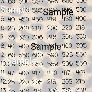 Bingo board