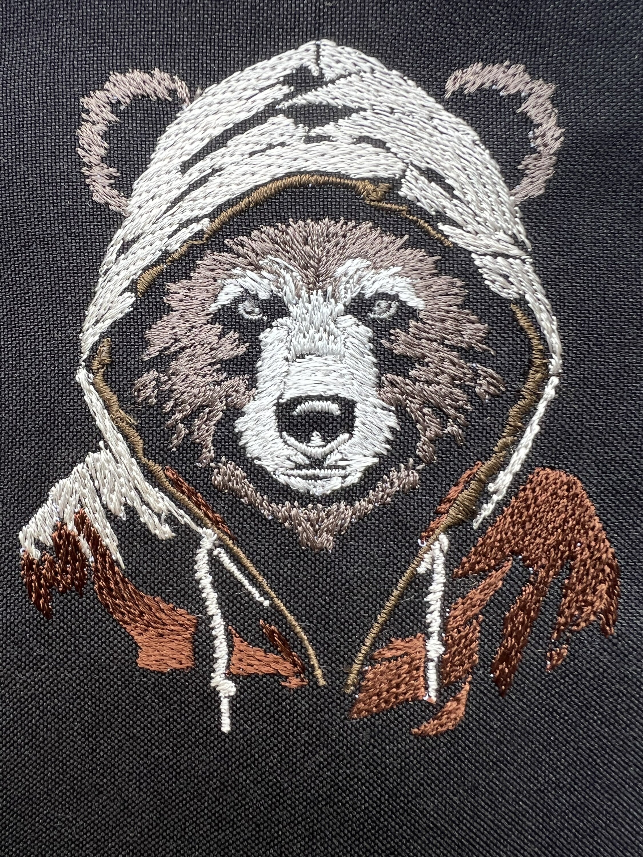 【GRAVER】22FW★ Big OF Bear Embroidery Hoodie GRAVER】22FW☆ Big OF Bear Embroidery Hoodie (GRAVER