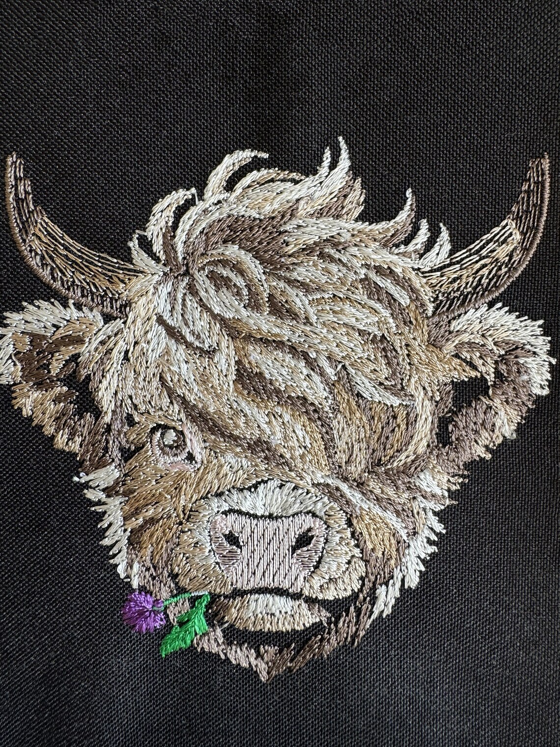 Small Cow Designs Adorable Highland Cow Embroidery Design – Rustic Farm Animal Pattern ...