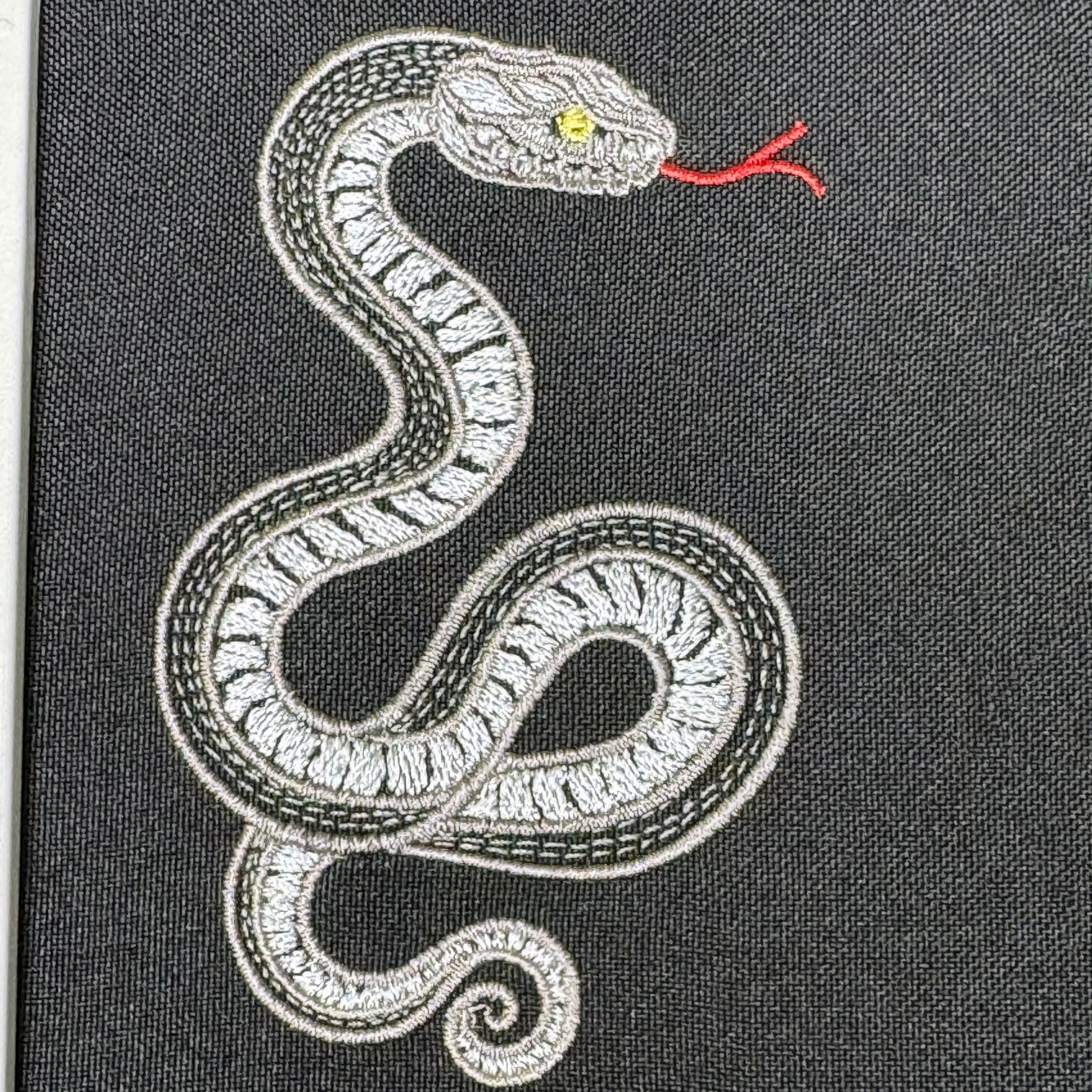 Snake Embroidery Design – Coiled Serpent Pattern, Bold Reptile ...