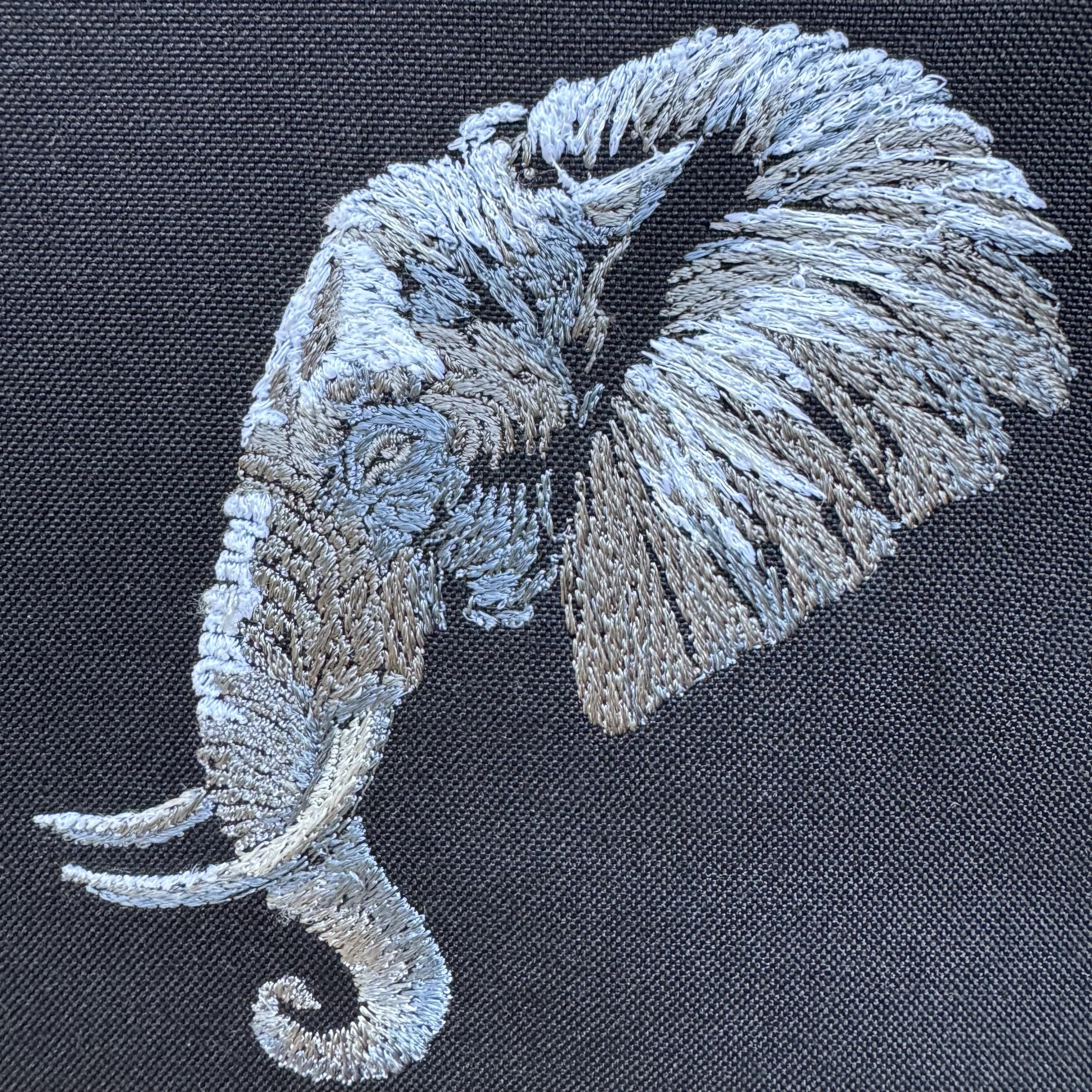 Majestic Elephant Embroidery Design – Detailed Wildlife Animal ...