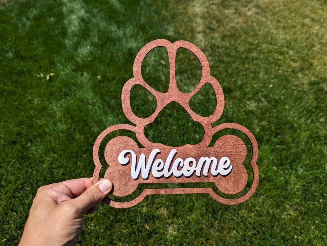Pawkies Sign Dog Paw Custom Sign - Etsy