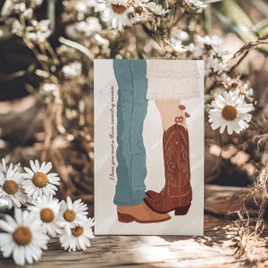 I Love You More Than Country Music Valentines Card Western Anniversary Card Cowboy Love Card Cowgirl Valentines Western Love Card