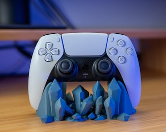 クリスタル コントローラー スタンド、プレイステーション コントローラー スタンド、PS5 スタンド、ビデオ ゲーム コントローラー スタンド、クリスタル ゲーム スタンド、コンソール アクセサリ