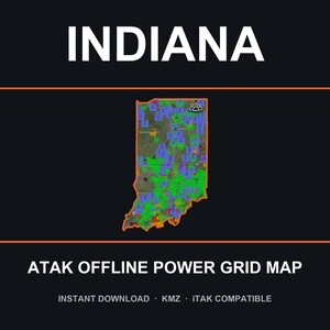 Paquete de datos de infraestructura de energía crítica de ATAK - Indiana