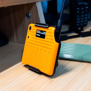 Meshtastic Portable Node with 3,000mah battery, desk stand, molle clip and pocket clip