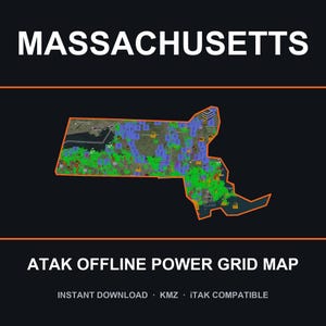 Paquete de datos de infraestructura de energía crítica de ATAK - Massachusetts