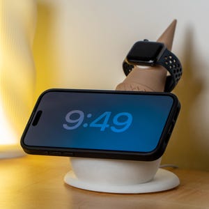 Chargeur Magsafe sur le thème de la crème glacée pour iPhone et chargeur Apple Watch pour table de chevet, cuisine ou bureau.