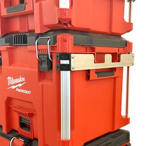 Milwaukee Packout, Compact, Half Stack Narrow With Rail Caps.