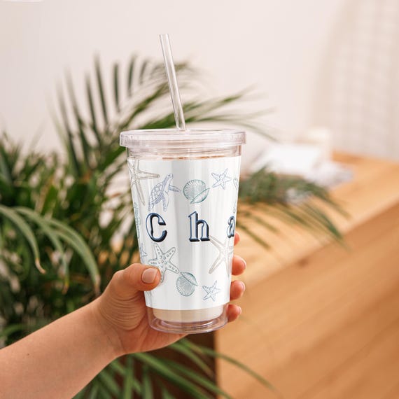 Personalized Ocean Tumbler: Acrylic Bachelorette Party Gift