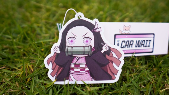 Feisty Nezuko Anime Car Air Freshener Etsy
