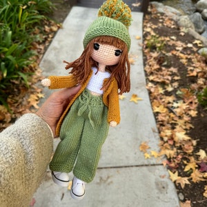 Hand knitted doll