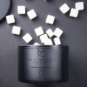 Minimalist Wax Melt Tin | Premium Wax Melts, Scented Wax Melts, Flameless Candle, Natural Wax Warmer, Best Wax Melts, Strong Wax Melts