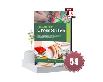 Cross Stitch eBook, Beginner Techniques (PDF Instant Download)
