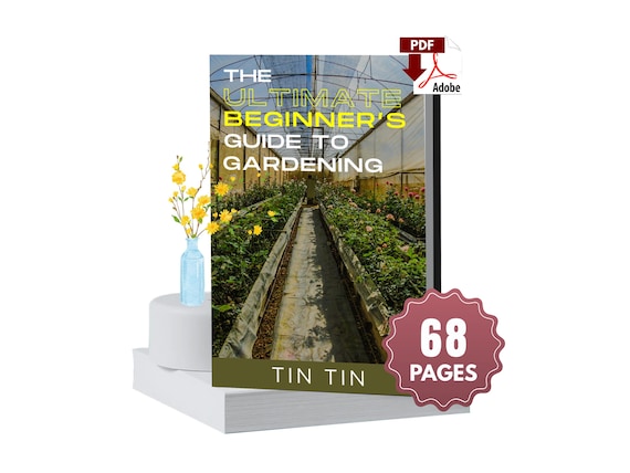 Beginner's Gardening Guide eBook, Easy Tips & Step-by-Step Plans (PDF Download)