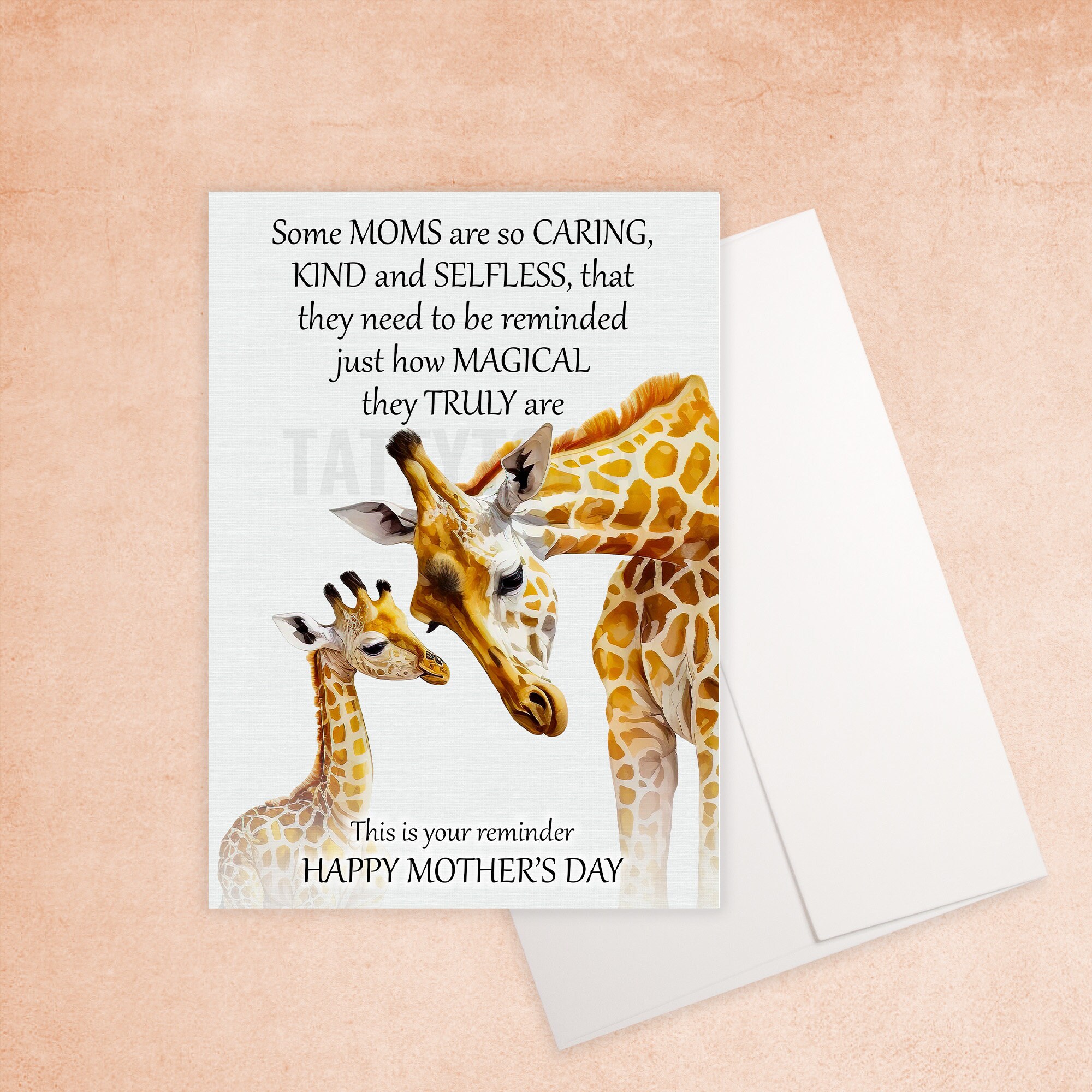 Amazing Giraffe Mother's Day Card Photo Photography Amazing Giraffe Mother's Day Card Photo Photography