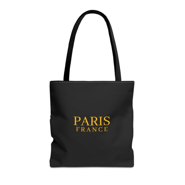 Paris Tote Bag Printed on Both Sides Free Shipping, France Tote Bag, Paris France Tote Bag