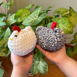 Handmade Crochet Chicken Hen Plushie
