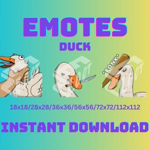 Twitch emotes, emotes twitch, animal emotes twitch, animal emote twitch, funny emote twitch, twitch emotes pack, duck emotes, goose emotes