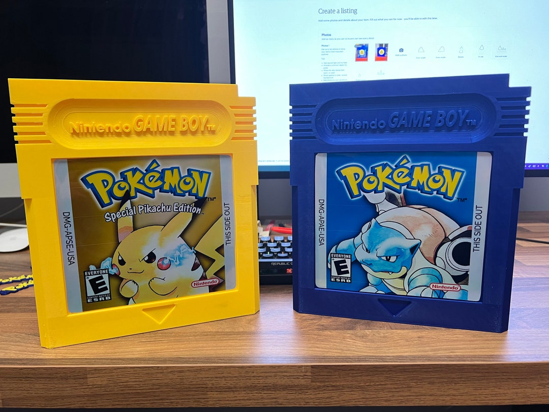 9 Large Gameboy Cartridge Pokémon Wall Art Etsy