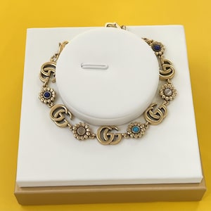Vintage Stylish Gucci Gemstones Bracelet
