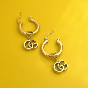 Vintage Stylish Gucci Round Dangling Earrings