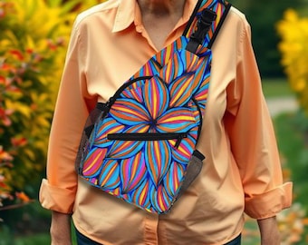 Radiance Crossbody Sling Bag. Chest Bag with Adjustable Strap