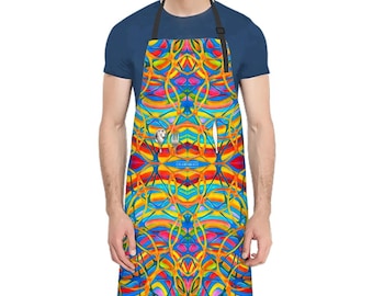 Color Waves Waterproof Apron with Pockets