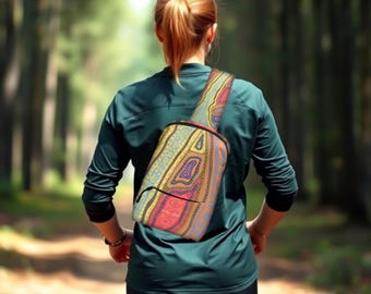 Kakadu Adjustable Sling Bag. Stylish Crossbody Bag for Travel & Outdoor Adventures. Lightweight Chest Backpack for Men and Women