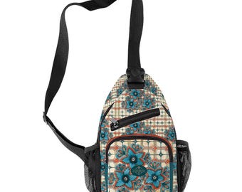Bluebell Small Sling Bag. Fairycore Shoulder Bag. Cottagecore Whimsical Crossbody Purse