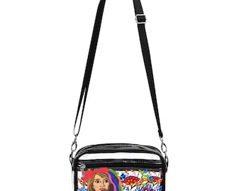 Camille Clear Stadium Bag, Concert Crossbody Bag, Transparent Handbag for Festivals