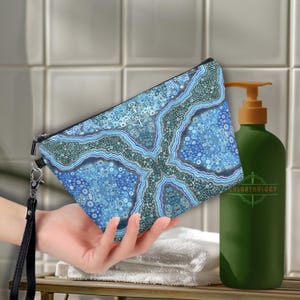 Organizador de maquiagem Nicole. Bolsa de cosméticos Clutch. Bolsa de couro vegano para lápis. Bolsa de viagem com zíper tipo tiracolo para artigos de higiene pessoal. Estojo para joias