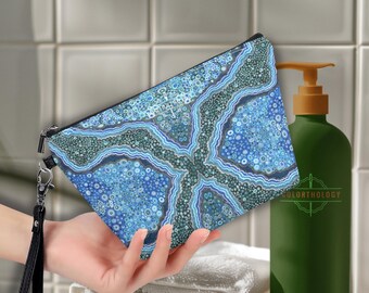 Nicole Makeup Organizer. Cosmetic Bag Clutch. Vegan Leather Pencil Pouch. Sling Zipper Travel Toiletry Bag. Jewelry Case