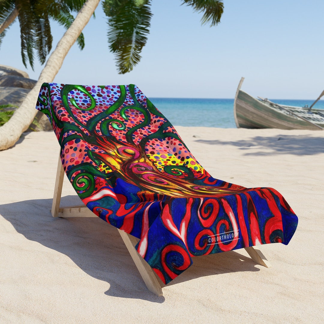 Round Beach Towel Celtic Tree of Life