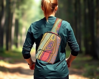 Kakadu Adjustable Sling Bag. Stylish Crossbody Bag for Travel & Outdoor Adventures. Lightweight Chest Backpack for Men and Women