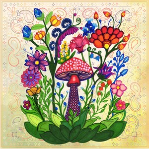 Cartão de felicitações em branco: Jardim de fadas