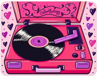 Pack of 10 Post Cards with Envelopes (US & CA shipping only). Retro Design. Record Player. Vitrola.