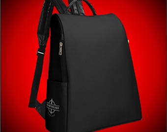 Onyx Anti theft Travel Backpack, Vegan Leather, Secure Hidden Zipper, Multi-Compartment Design