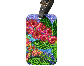 Luggage Tag: Kauai Flowers