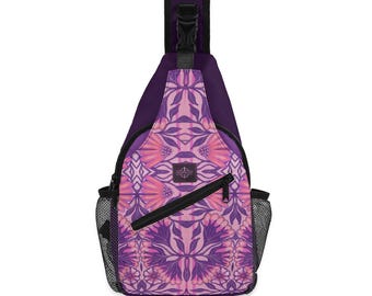 Crossbody Sling Bag. Chest Pack with Adjustable Strap