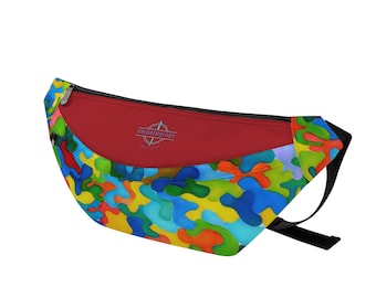 Rainbow Camo Large Fanny Pack