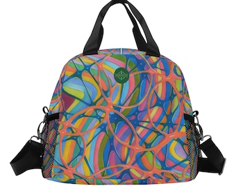 Color Waves Lunch Bag