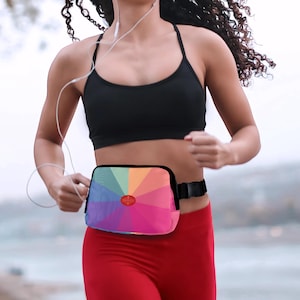 Pride Belt Bag: Prism Design. Stylish Fanny Pack. Adjustable Crossbody Bag for Her, Him, or They - Perfect for Travel and Everyday Use
