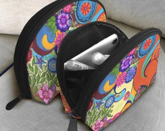 Colette Toiletry Bags Set of 2. Makeup Bag. Travel Accessories