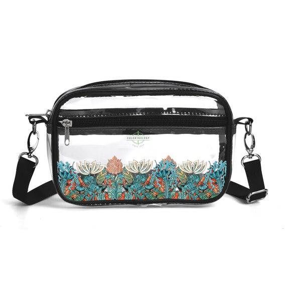2 Pack Clear Crossbody Bag – Stadium Approved, Adjustable Strap, Front Pocket For Concerts & Events